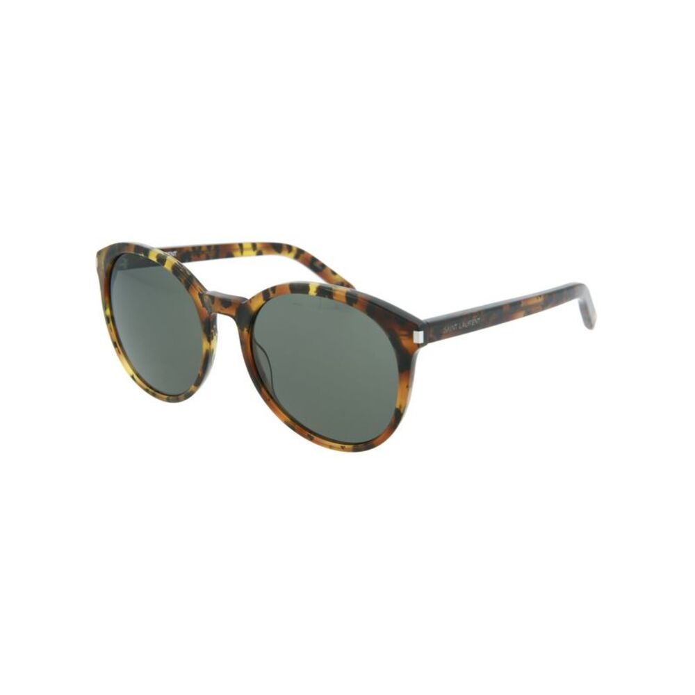 Saint Laurent Round-Frame Acetate Sunglasses Brown Womens - Picture 2 of 5